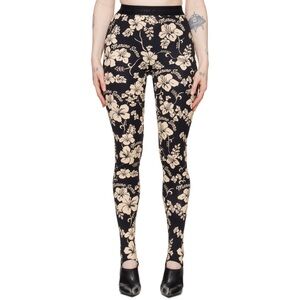 MARINE SERRE REGENERATED HAWAIIAN FLORAL PRINT LEGGINGS